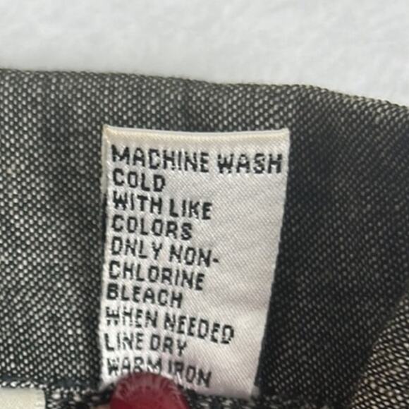 Chico’s Linen Blend Jacket Dark Gray Button Front Closure Pockets Size S - Picture 8 of 9